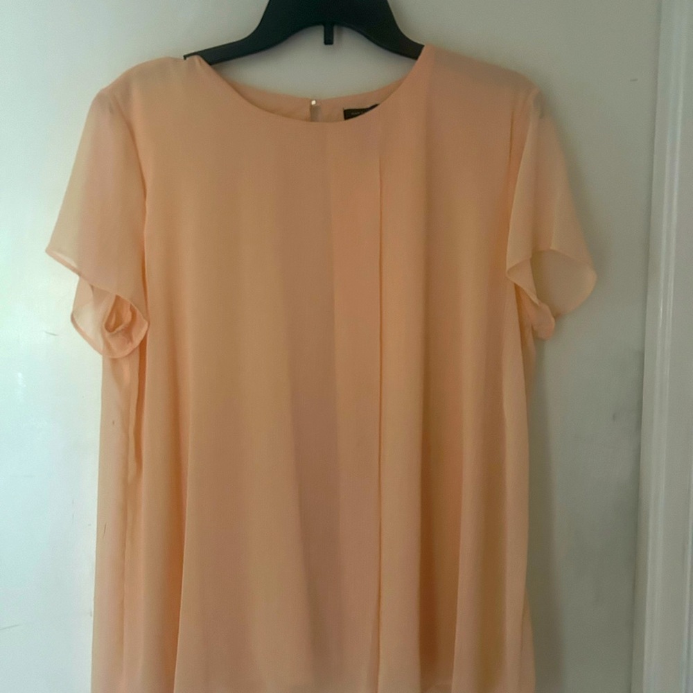 Ann Taylor  Peach Blouse